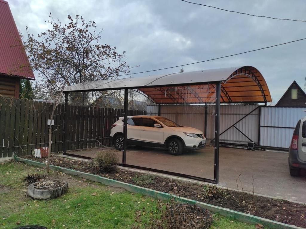 Прозрачные шторы ПВХ для навеса под автомобиль в Касимове